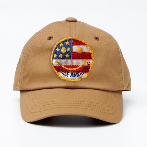 Smile America Smiley Face Dad Hat - Picture 1 of 16